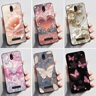 Printed Phone Case For BLU View 2 / View 3 Soft Silicone Black Shell View2 View3 Cover Cute Flower C