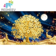 REDKEEV DIY 5D Money Tree Full Drill Round Diamond Resin Painting Kit