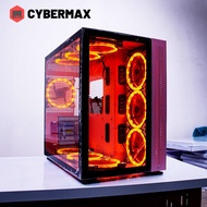 YGT V1 Dual-Chamber ATX PC Case Gaming Tempered Glass Desktop Computer Case