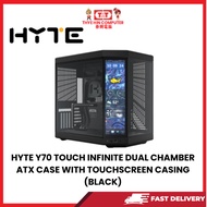 HYTE Y70 TOUCH INFINITE DUAL CHAMBER ATX CASE WITH TOUCHSCREEN CASING (BLACK)