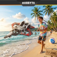 RC Glider Airplane 6 Channels 4 Motors Vertical Takeoff Jet Fighter Model Toy Outdoor Game Kids Gift