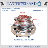 1PC REAR WHEEL HUB BEARING - 42200-SNC-951 HONDA CIVIC FB 1.5 HYBRID / CIVIC TRO 1.5 HYBIRD ONLY 