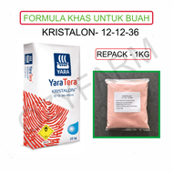 yara kristalon 121236 baja buah fertigasi larut air - repack 1kg