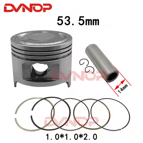 Motorcycle 53.5mm Piston Ring 1.0*1.0*2.0mm Gasket Set For Qingqi Suzuki QS110 FD110 FD 110 110cc Eg
