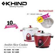 KHIND ANSHIN RICE COOKER RC106M  RC110M  RC118M  RC128M