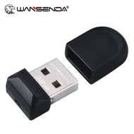 WANSENDA Siêu Mini Đèn LED Cổng USB 64GB 32GB 16GB 8GB 4GB Chống Nước Pendrive USB 2.0 Kim Loại Thum