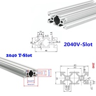 2040 3D Printer Parts 2040 Aluminum Profile European Standard T/V Slot Anodized Linear Rail 100-1000
