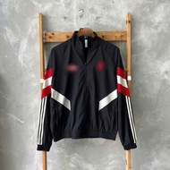 Jacket Wind Men's and Women's Football MU Team Black 2-layer Wind, super beautiful, super hot 2024