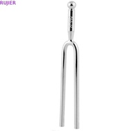 RUJIER 440Hz Tuning Fork, A Tone 440 Hz Stainless Steel Guitar Tuner, Musical Instrument Silver Tunn