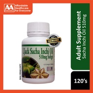 Nature Spirit Ljack Sacha Inchi Oil 510mg Extra Virgin Cold Pressed Softgel 120's