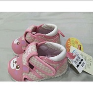 日本帶回 西松屋 女童幼童女寶寶 12碼 粉色可愛小熊學步鞋童鞋