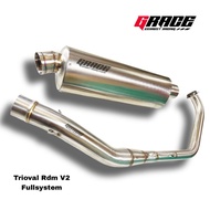 Full system exhaust cbr150r R15 Vixion cb150 original Grace Type rdm v2