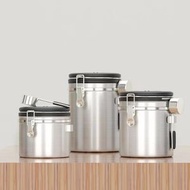 咖啡豆密封罐丨 咖啡粉保存罐丨乾果茶葉儲存罐丨304不鏽鋼收納罐【平行進口】- 不鏽鋼本色