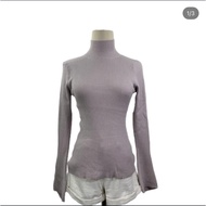 GRL Light Purple Turtleneck Sweater Authentic Brand From Japan