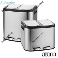 Dual Compartment Recycle Bin / Rubbish Bin / Pedal Bin / Waste Bin