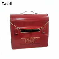 [dksqer] Rustic Decor Vintage Wall Mount Mailbox Weather Resistant Vintage Wall Mailbox Lockable for