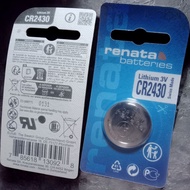 Renata CR2430 Original Lithium 3V Battery - Longer Lasting, Bateray 2430 Swiss