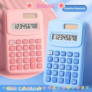 FUTUREE Mini Pocket Calculator, Silent 8-Digit Scientific Calculator, Portable Large LCD Display 8-D