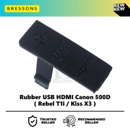 Canon 500D USB HDMI Rubber Canon Rebel T1i Kiss X3 USB Cover Cover