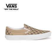 Vans Classic Slip-On Canvas Block Brown For Mens