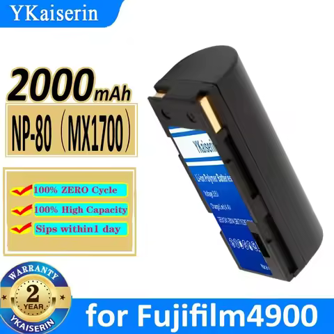 2000mAh Camera Battery for Fujifilm Fuji FinePix 4900 4800 Zoom MX-1700 MX-2700 MX-2900 MX-4800 R-D1