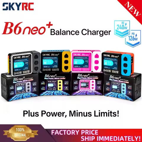 SKYRC B6neo / B6neo+ LiPo Battery Smart Balance Charger DC 200W PD 80W Input for RC Model Car Ship B