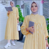 Promo Gamis salur midi baju muslimah midi salur Limited