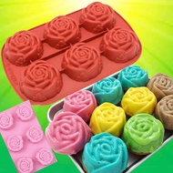 Medium Rose Silicone Cake Mould Jelly Mould Pudding Mould 6-in-1
