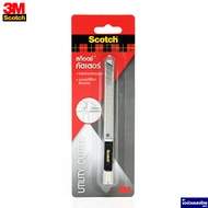 Scotch® 3M คัตเตอร์ มีดคัตเตอร์ ขนาด 9 mm x 82mm รุ่น Cutter-45S *ระบบล็อคอัตโนมัติ ไม่หลุดมือ* สามเอ็ม ของแท้!!