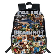 New Product Italian Brainrot Printed Backpack Al Italian Brainrot Shark Student School Bag