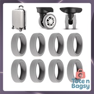 TT 8Pcs Luggage Wheel Protector Luggage Wheel Cover Luggage Wheel Rubber Replacement Parts luggage W