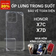 Honor X7c, X7d Cowcase smooth transparent case | Honor flexible phone case provides comprehensive ph