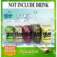 Aladdin Igloo Ice Blended 10 pcs Transparent Zip Lock Plastic Bag Clear Ziplock Beg Thick Plastik
