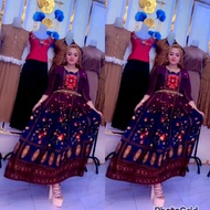 ClothingRAGAM Hindi Wijara rayon pre miyum gamisWanita 7 sleeves/8 elastic waist mayung model LD 110