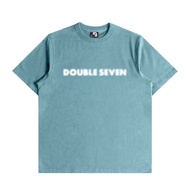 Double 7 Blurred Core Logo Tee (Dusty Blue)