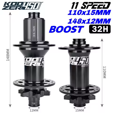 Bicycle hubs KOOZER 450 BOOST Mountain Bike Hub 6 Pawls 120HD 28 32 Hole HG XD MS 8 9 10 11 12Speed 