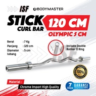 EZ Curl Bar Barbell Stick 120cm Diameter 5cm Dumbell Stick Dumbbell Barbell Gym OLYMPIC