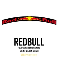 Redbull Bicycle Rims Sticker Decal | Width 1-3 cm | Diameter 16", 18", 20", 24", 27.5", 29", 700c | Mtb BMX Mountain Fixie Bike Rim Sticker