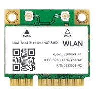 1200Mbps Network Card 8260Hmw Ac 2.4G+5G Mini Pci-E Card 4.2 Bluetooth Wifi Card 802.11Ac 867Mbps fo
