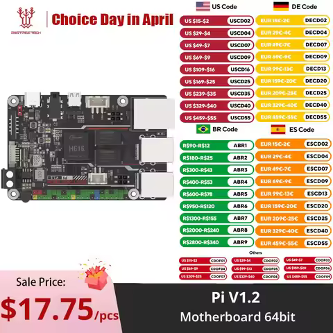 BIGTREETECH BTT Pi V1.2 Control Board VS Orange Pi Raspberry Pi 3D Printer Motherboard 64bit 3D Prin