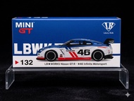 MINI GT 1/64 #132 LB★WORKS Nissan GT-R (R35) #46 Infinite Motorsport 美國限定版/左軚 | Mini GT #132 Liberty