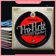【BETL】D'Addario Classical Guitar Nylon Strings Set Normal/Hard Tension EJ45/EJ46/EJ49