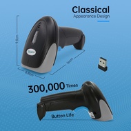 Bluetooth 2.4G wireless 1D&2D scan code High-speed wireless QR barcode reader with stand 1D 2D CMOS 