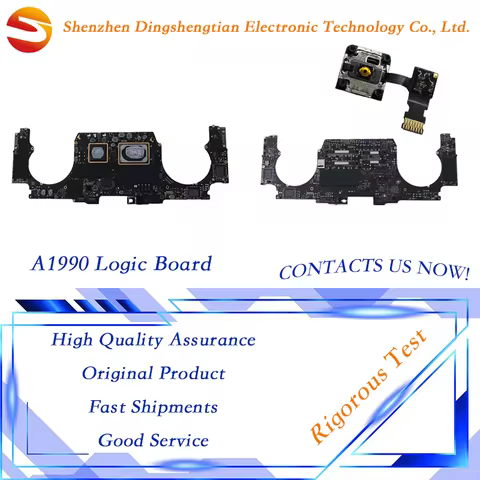 Motherboard For Macbook Pro Retina A1990 Logic Board With Touch ID I7 I9 Ram 16G 32G 256G 500G 1TB 2