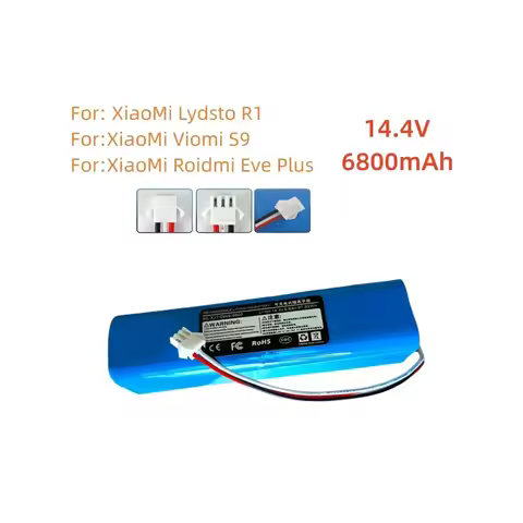 14.4V 6800mAh, Suitable for Lydsto R1, Rodmi Eve Plus, M7 Pro, M8 Pro, M9, U6, Vacuum Cleaner Origin