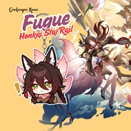 GANTUNGAN HSR Fugue Keychain | Fugue Honkai Star Rail Premium Laser Cutting UV Acrylic Keychain | Ke
