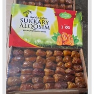 Kurma Sukari Alqosim 1Kg Kurma Super Besar Jumbo, Kurma Raja Premium