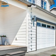 Gutter Downspout Replacement Chain 9.2ft Perfect Length For Standard Eaves. Traditional Cottage-eave