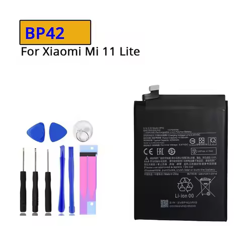 For Xiaomi Mi 11 Lite Mi11 11Lite BP42 4250mAh Replacement Mobile Phone Battery