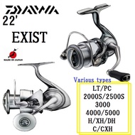 DAIWA 22'EXIST Various types LT2000S/2500S/3000S/4000/5000//PC/H/XH/DH/C/CXH【direct from Japan made 